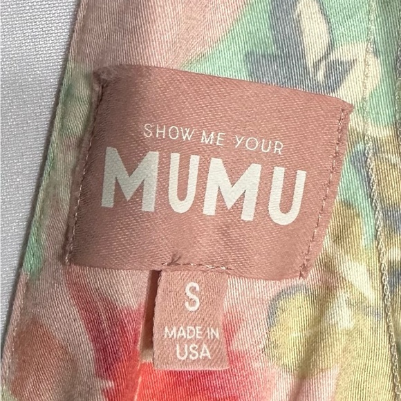 MUMU Floral Puff Sleeve Dress size S pre owned Exellent condition. - Picture 2 of 5